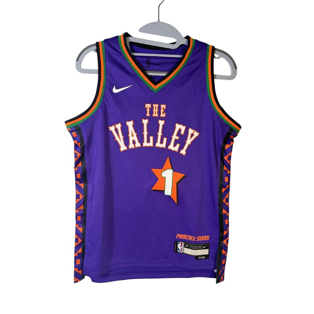 Nike NBA Phoenix Suns Devin Booker #1 City Edition Swingman Jersey Youth M NWT